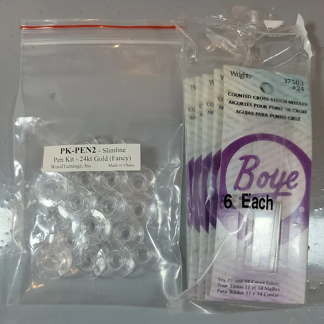 Agujas de punto de cruz contadas Boye 11 14 tela 37503 #24 pk-pen2