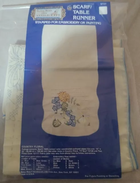 Kit de corredor de mesa bordado estampado Betsy Ross en paquete 100 % algodón