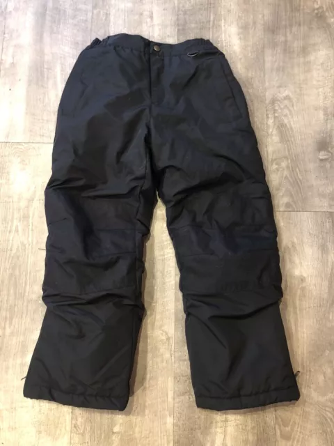 LANDS END Kids Youth Boys Girls Waterproof Snow Ski Pants Boys Size 8 Black