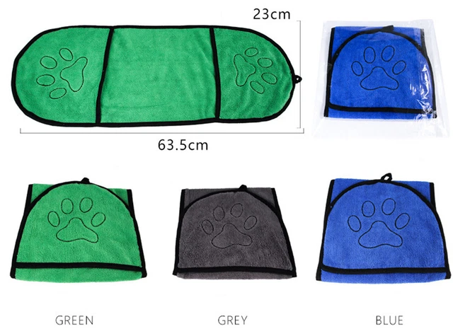 Bath Towel Super Absorbent S M L Dogs Microfiber Quick-Drying Towel