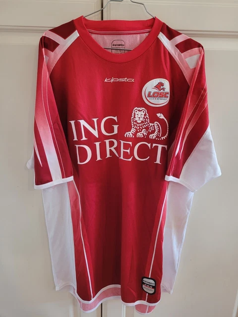 Maillot LOSC Lille ING Direct 2001 - Abidal #14, Kipsta, Vintage, Taille 3XL