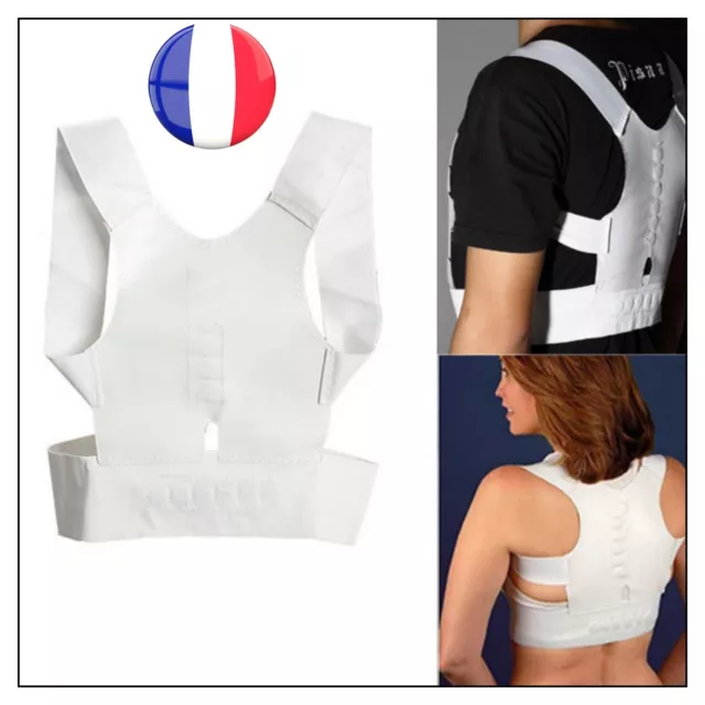 Correcteur Ceinture Soutien Pour Dos Renfort Posture Epaule Thérapie Magnétique 3