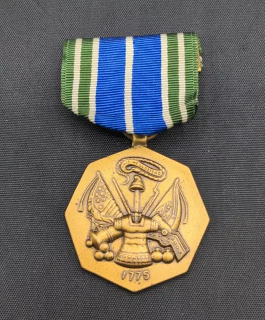 Desert Storm era US Army Achievement Medal LIGI marked crimp broach.