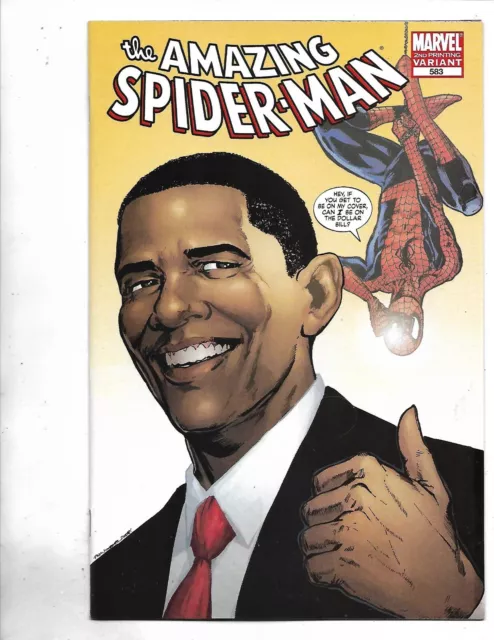 Amazing Spider-Man #583 (2nd Print), 2009, 9.8, NM/MT, Stan Lee classic, modern
