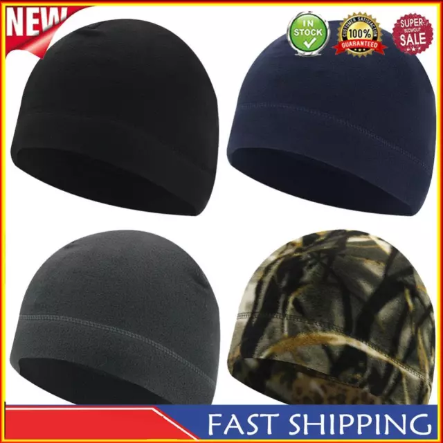 Fleece Sports Hat Cold Proof Unisex Skull Hat Thermal for Running Cycling Skiing