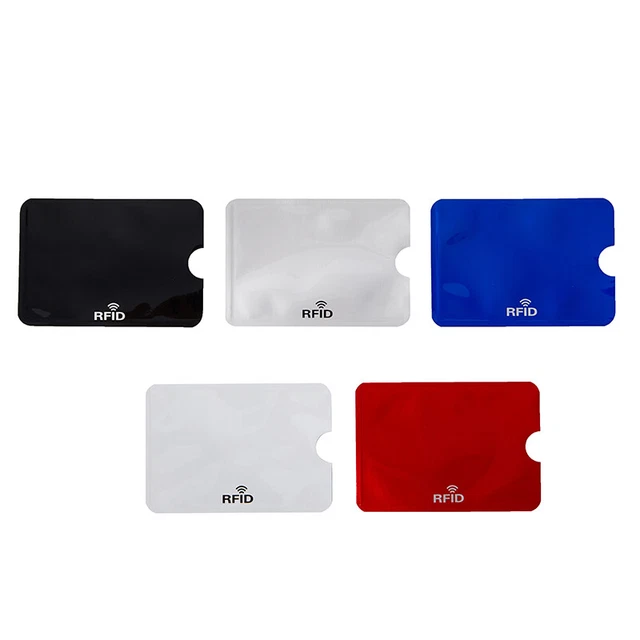 10PCS Anti-Theft RFID NFC Blocking Sleeve Card Cover Protector Blocker Hol-QU