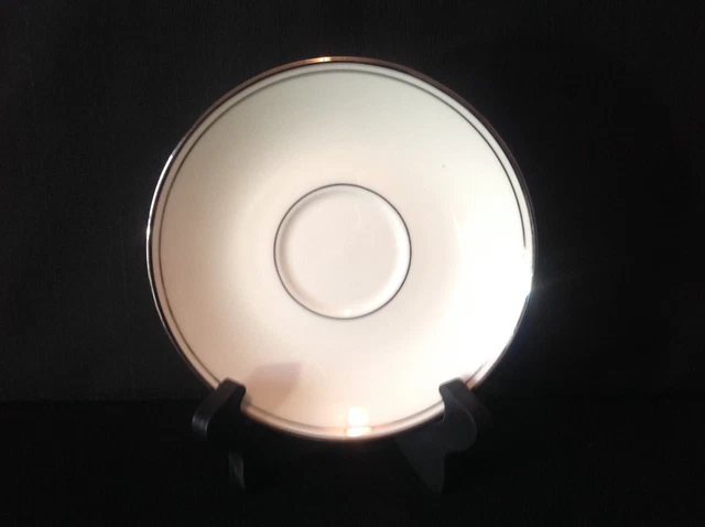 Lenox Federal Platinum One (1) Saucer (No Footed Tea Cup) Fine Bone China