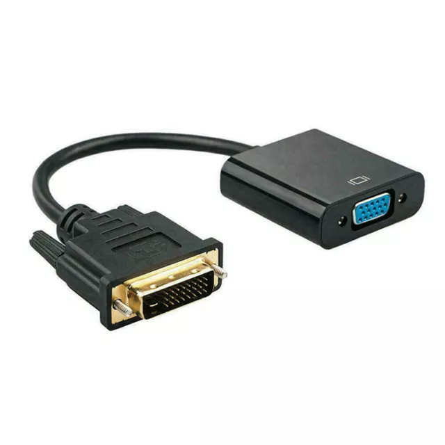 K30 DVI Vers VGA Adaptateur 24+1 Pin Dvi-D Connecteur À Convertisseur 1080P