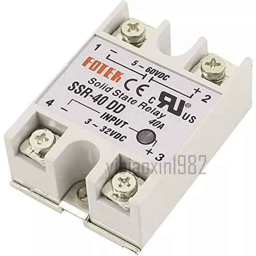 New Single Phase Solid State Relay DC-DC SSR-40DD 40A DC3-32V DC5-60V