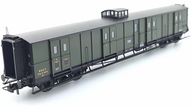 REE MODELES Fourgon Ex-PLM Bogies VB-362 feux fonc toit noir Ep.III SNCF HO - Jeux & Jouets