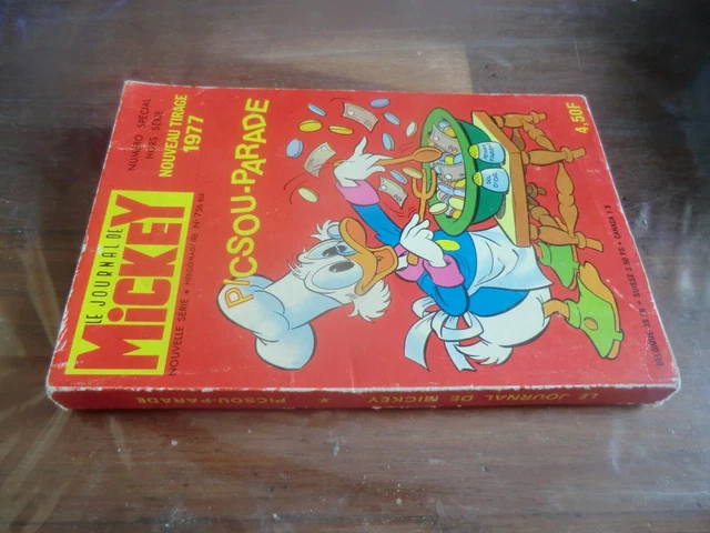 Cheval à Bascule Mickey – PELICHE – Vintage – Journal Picsou – Fabriqué En France