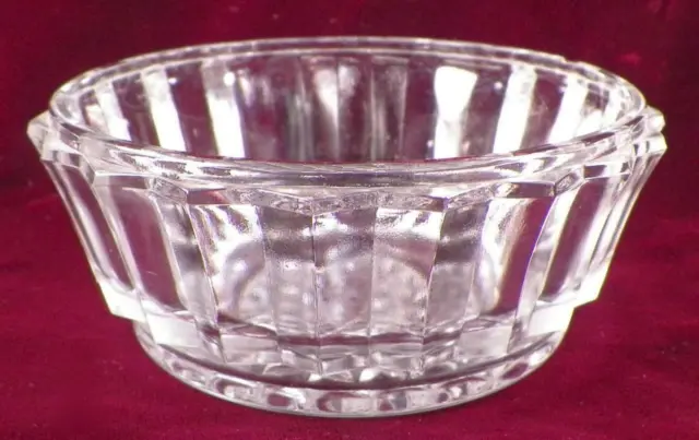 Finecut & Prism Columns Glass Bowl Clear Antique Small PATTERN MAKER HELP