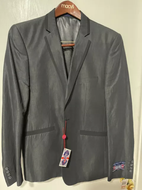 New ! English Laundry  Dark Gray   Blazer/Sport Coat Jackets  Size 40 Regular