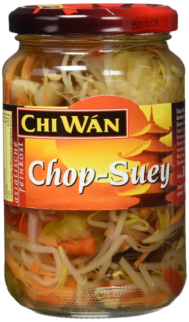 Contenitore vetro mix di verdure in scatola ChiWán conserve Asia 3x 350 g NUOVO MHD 8/24