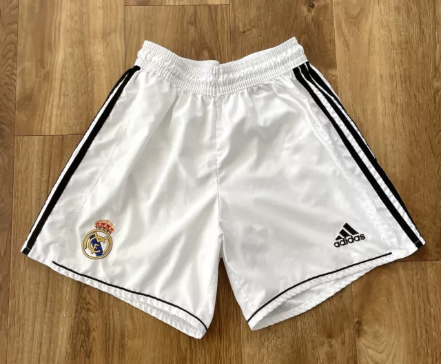 REAL MADRID 2003/2004 HOME FOOTBALL SHORTS JERSEY MAILLOT SHIRT ADIDAS size S