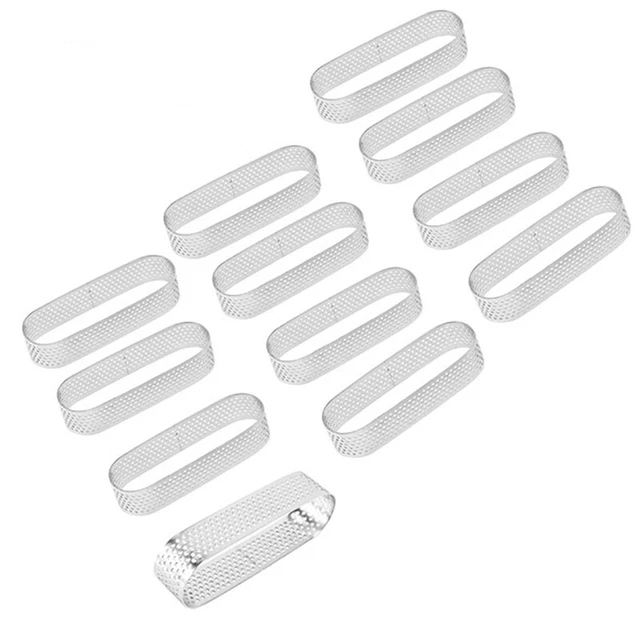 12 pz stampi per tartatte ovali dessert francese mousse torta alla frutta torta quiche M F7D8