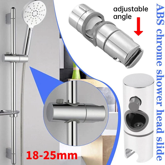 Duschkopf-Halter Aus Zinklegierung – Federklammer Für Stangen Ø 18-25 Mm, Verstellbar Bis 45°