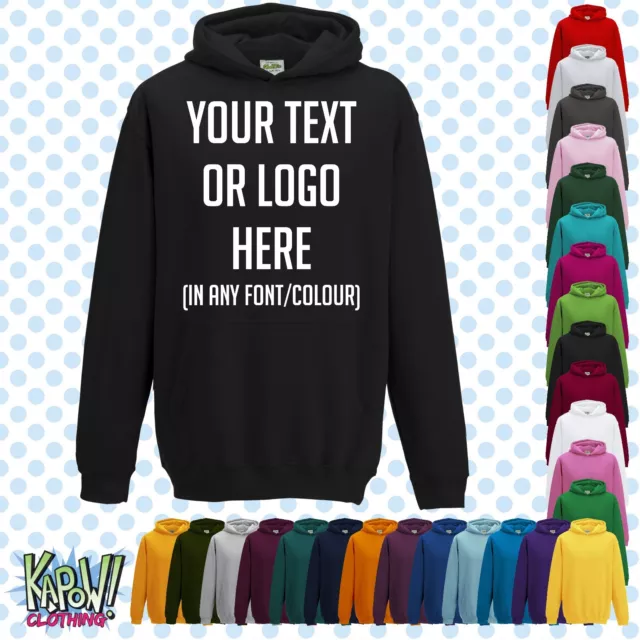 Custom Personalised Baby/Kids/Childrens HOODIE Name Funny Gift- Your text/logo 5