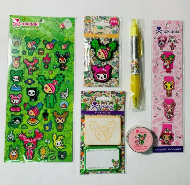 Daiso TOKIDOKI SANDY/CACTUS STATIONERY BUNDLE Lot of 6 - New *US Seller*