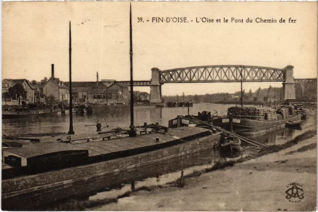 CPA Fin d'Oise L'Oise et le Pont du Chemin de Fer FRANCE (1308758)