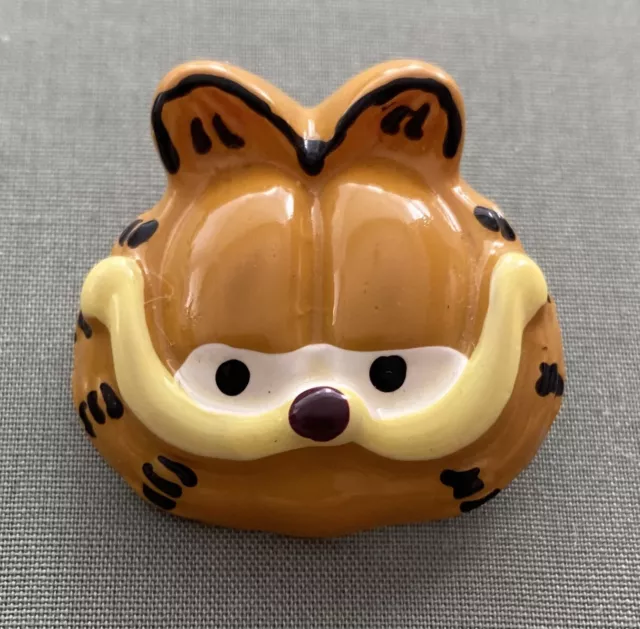 Garfield The Cat  - Vintage 3D Cameo Pin Badge / Brooch - Jim Davis  *Rare*