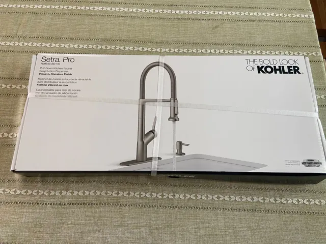 Kohler Setra Pro Kitchen faucet with soap dispenser