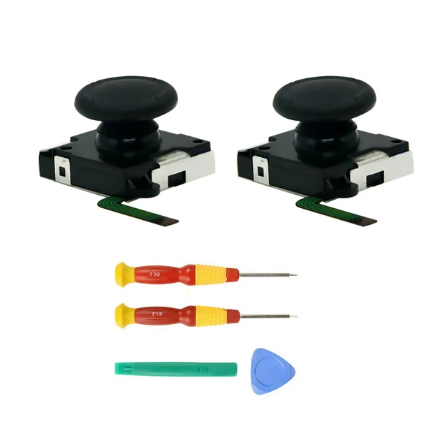 3D ANALOG JOYSTICK Control Rocker Repair With Cap For Nintendo Switch ...