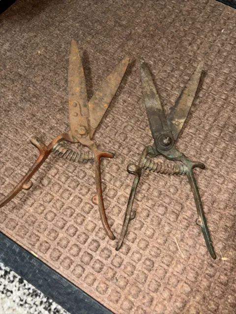 Vintage Grass Shears Clippers Trimmers LOT OF 2