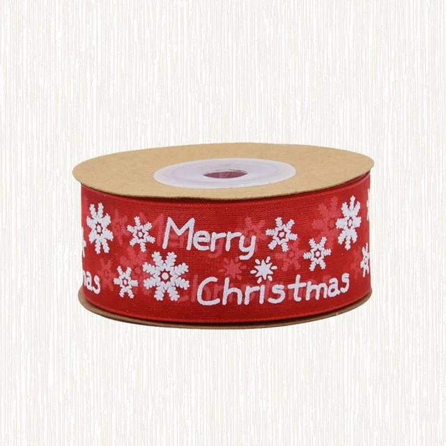2 Rollen von 20m Weihnachten Ribbon Festliche Party Dekor Geschenk 5