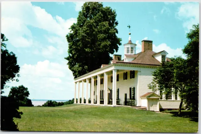 George Washington's Mount Vernon Virginia East Front View Tomb Vintage Postcard