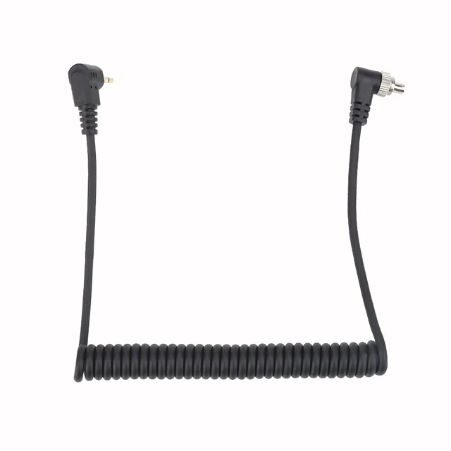 Cable de sincronización de flash PC de 2,5 mm a macho cámara cable disparador de flash (100 cm) EUG