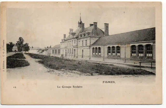 FISMES - Marne - CPA 51 - le groupe Scolaire, Leclerc Architecte Reims