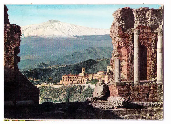 Cartolina Sicilia - Messina - Taormina 10.638 - Teatro Greco E San Domenico