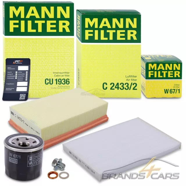 Mann-Filter Inspektionspaket Filtersatz A Für Nissan Qashqai 1.6 2.0 Bj 07-13