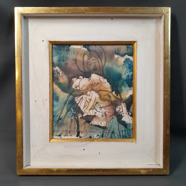 Tableau : Aquarelle -paysage de marais