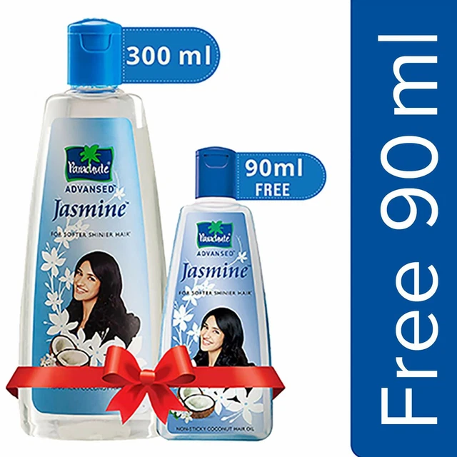 PARACHUTE ADVANSED JASMINE Coconut Hair Oil, 300ml (Free 90ml