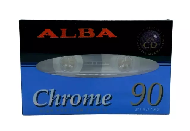 Alba C90 Chrome Type Ii Blank Audio Cassette Tape Brand New And Sealed