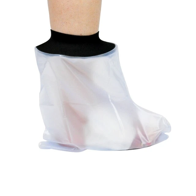 Cubierta de pierna fundida para adulto ducha al tobillo baño impermeable pie heridas N6Z3