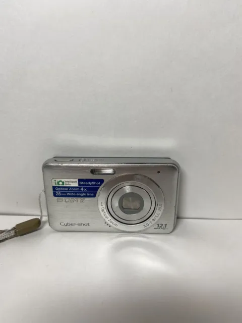 Sony Cyber-Shot DSC-W310 SteadyShot 12.1 MP 4x Digital Camera Silver For Parts