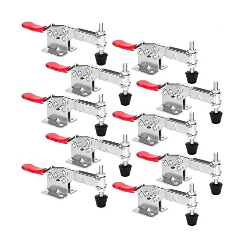 10 Pack Hold Down Toggle Clamps Woodworking Latch Antislip Red Hand Tool