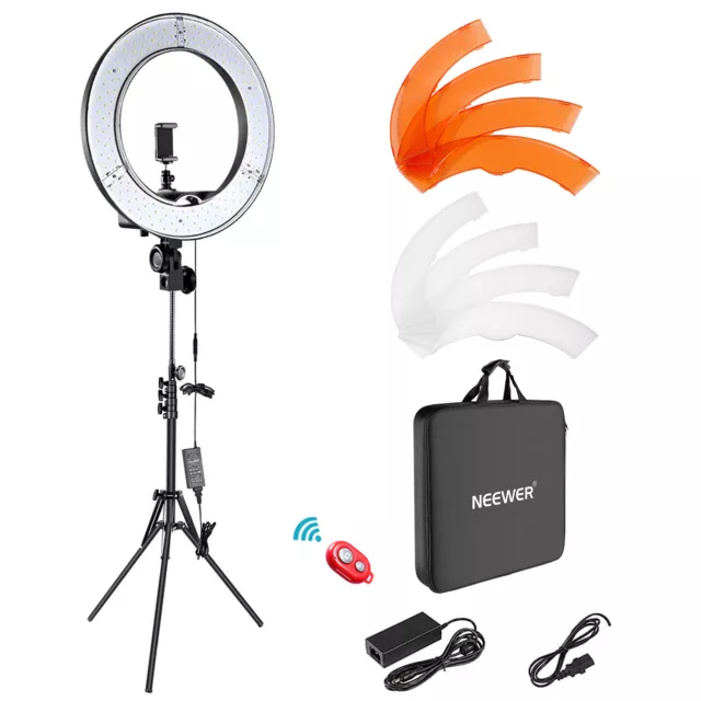 Neewer 18 inches Ring Light Dimmable Camera Photo Video Lighting Kit with Stand