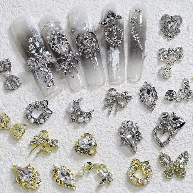 Alloy Butterfly Nail Ornament Three-dimensional Nail Decoration Accessories