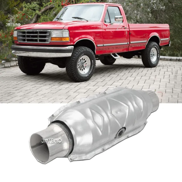 For Ford F150 F250 F350 2.5"Inlet&Outlet Catalytic Converter EPA Stainless Steel