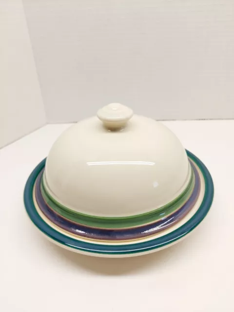 Pfaltzgraff Dome Dish Round Butter / Cheese / Veggie Mountain Shadow Stoneware