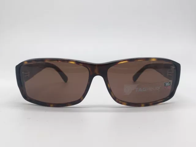 TAG Heuer Sunglasses men woman Rectangular Braun Havana Th 9062 202