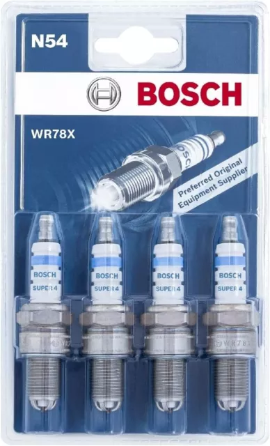 Bosch Original Zündkerzen Auto 4er Set N54  - WR78X - NEU (209)