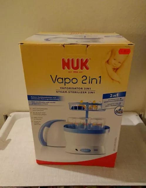 NUK Vapo 2in1 Vaporisator Sterilisator Blau