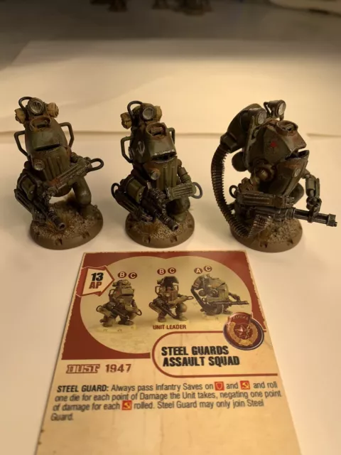 DUST 1947 tactics studio SSU STEEL GUARD ASSAULT SQUAD Well Painted miniatures