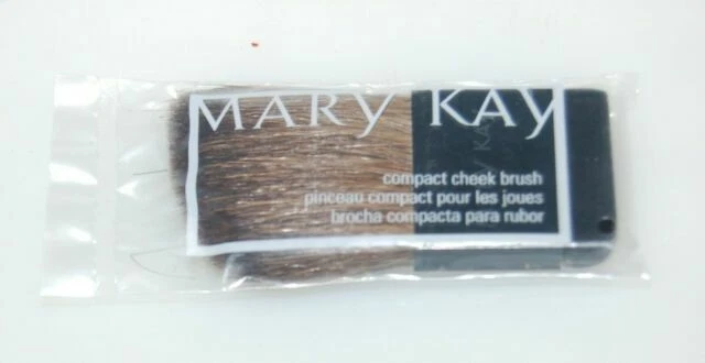 Mary Kay Black Compact Cheek Brushes New Sealed Packages