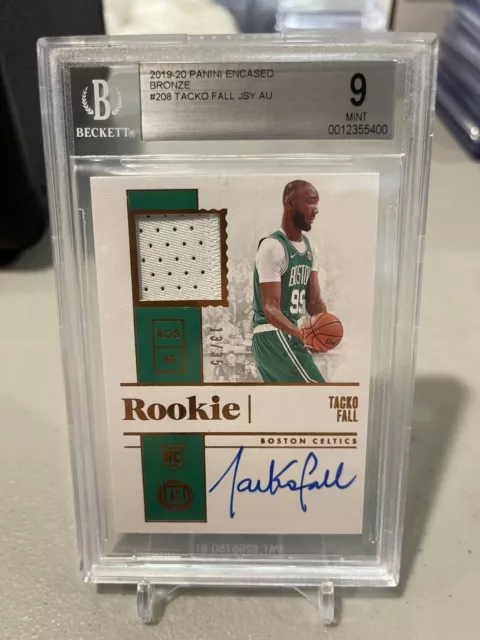 2019-20 Panini Encased Tacko Fall Rookie Patch Auto RPA BGS 9 Auto 8 /99